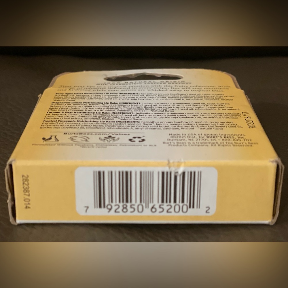 Burt's Bees Lip Balms — Tropical Retreat 4 Pack Set - Picture 12 of 16